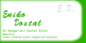 eniko dostal business card