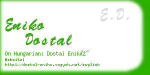 eniko dostal business card